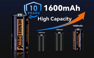 Baterie reîncărcabilă Henreepow AA 1.5V Lithium, capacitate mare de 3000MWh (2000mAh) Li-ion AA Bate